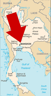 Where Is Ayutthaya on a map