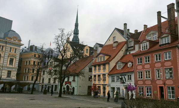Main square in the old town part of Riga