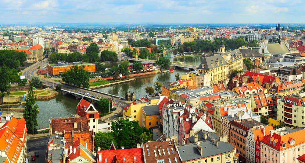 Wrocławs River in Poland